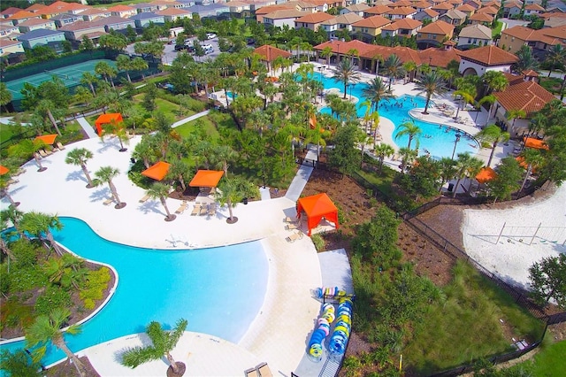 birds eye view of property featuring a residential view