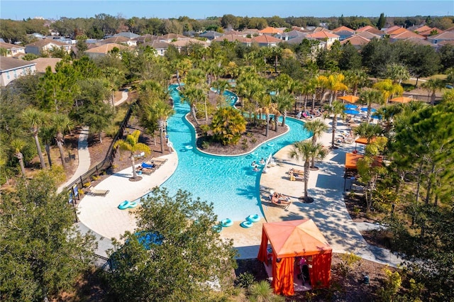 birds eye view of property featuring a residential view