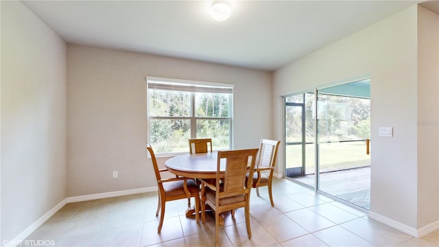 108 Castile Ct, Punta Gorda, FL 33983 - dining space with light tile patterned floors