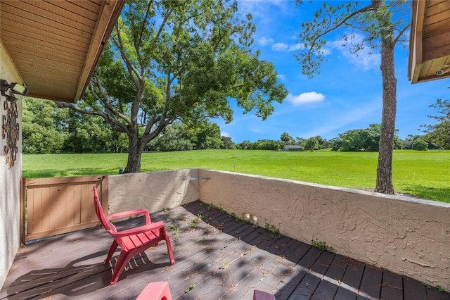 view of patio / terrace with a wooden deck