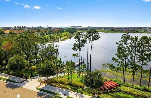 view of water feature