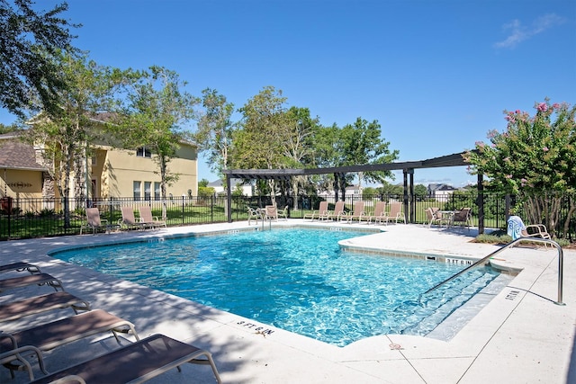 view of pool with a patio area