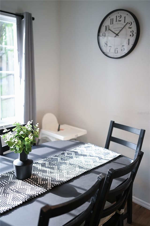 dining room featuring hardwood / wood-style floors