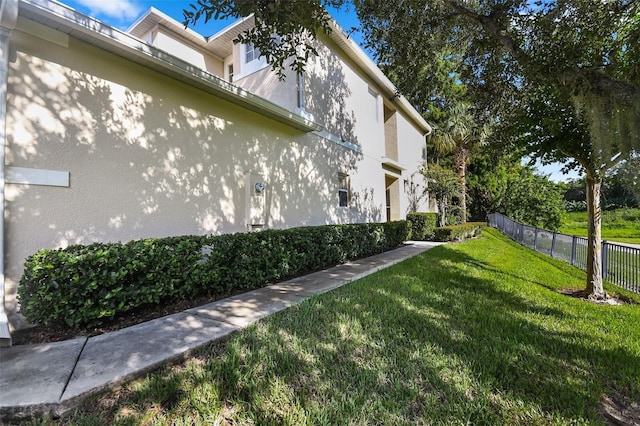 exterior space with fence