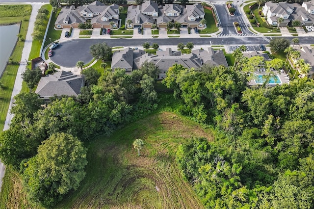 aerial view featuring a residential view