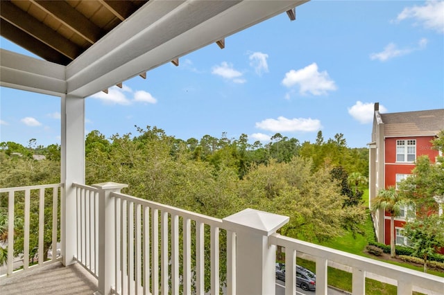 view of balcony