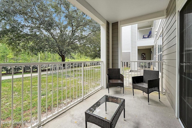 view of balcony