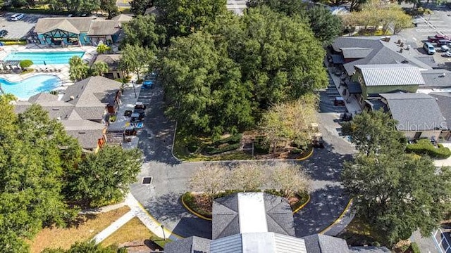 aerial view featuring a residential view