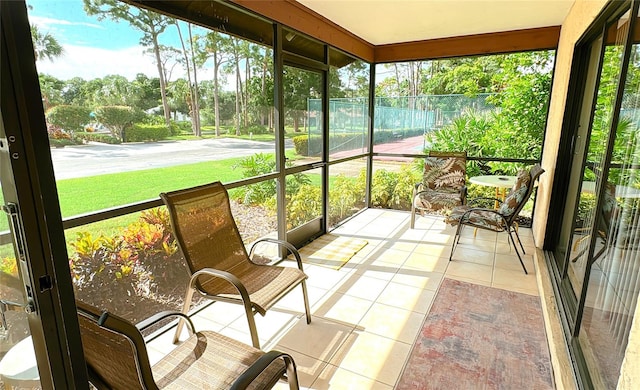 view of sunroom / solarium