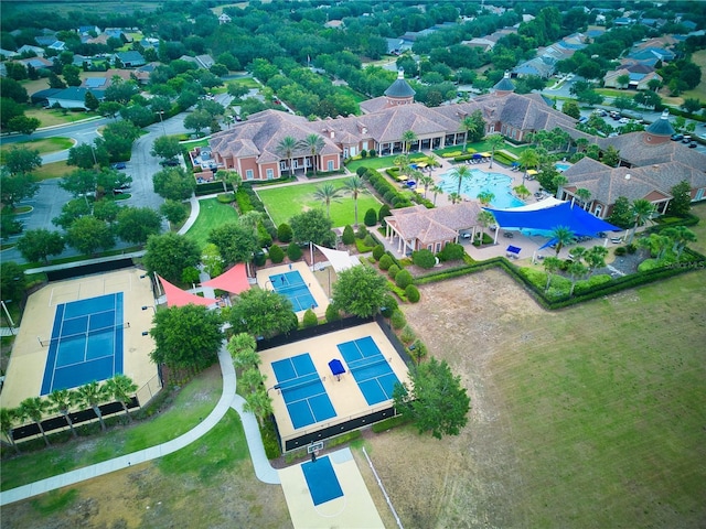 drone / aerial view featuring a residential view