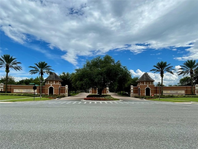 view of street featuring sidewalks and curbs