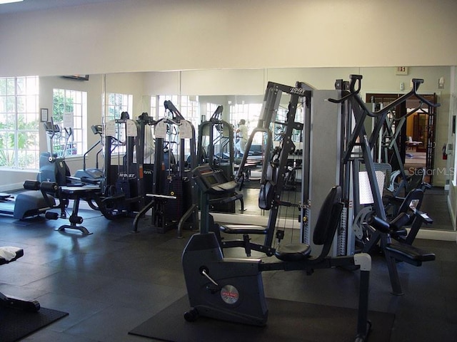 view of exercise room