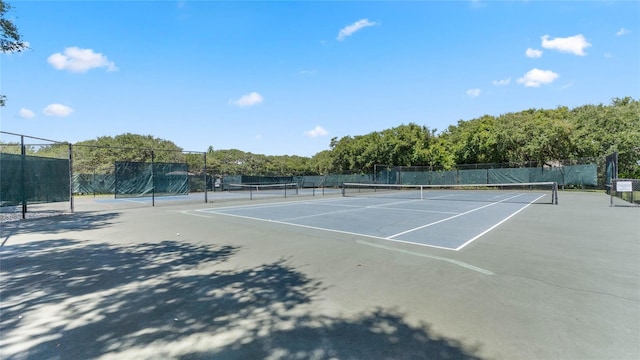 view of sport court