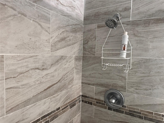 room details with tiled shower