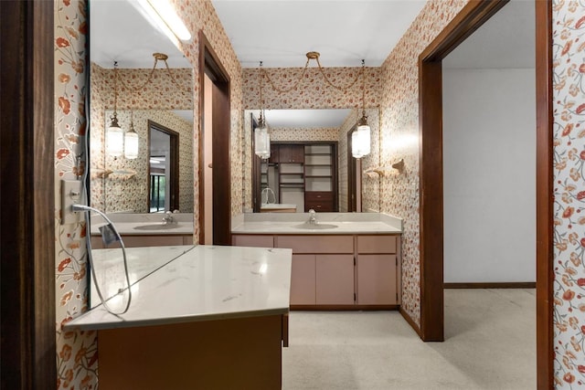 bathroom with vanity