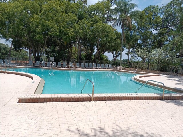 view of pool with a patio