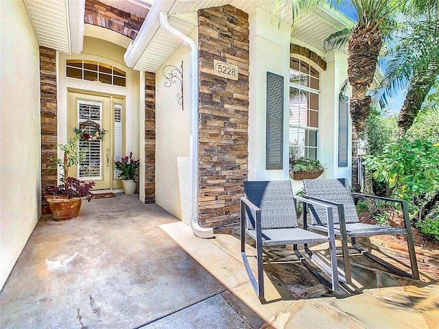 view of patio / terrace with covered porch