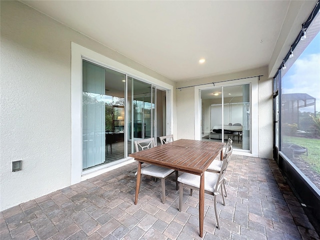 view of sunroom / solarium