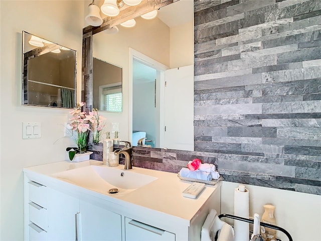 bathroom with vanity