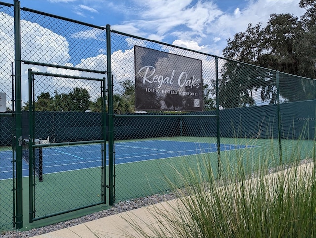 view of sport court