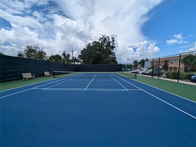 view of tennis court