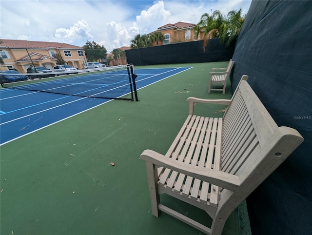 view of tennis court