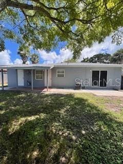 single story home with a patio area