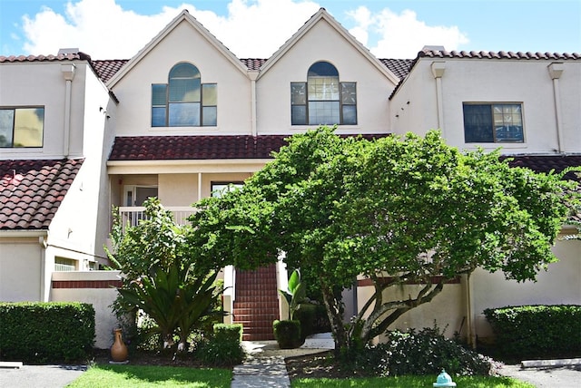 view of mediterranean / spanish house