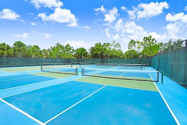 view of tennis court