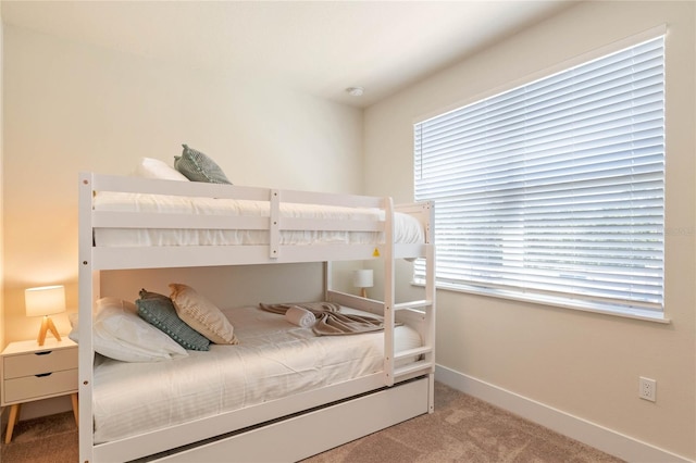 bedroom with carpet floors