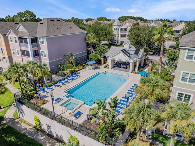 view of pool with a patio area