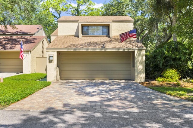 view of front of house featuring a garage