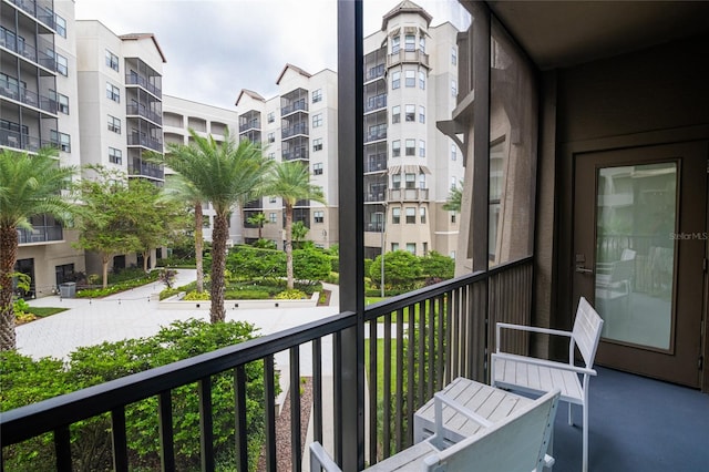 view of balcony