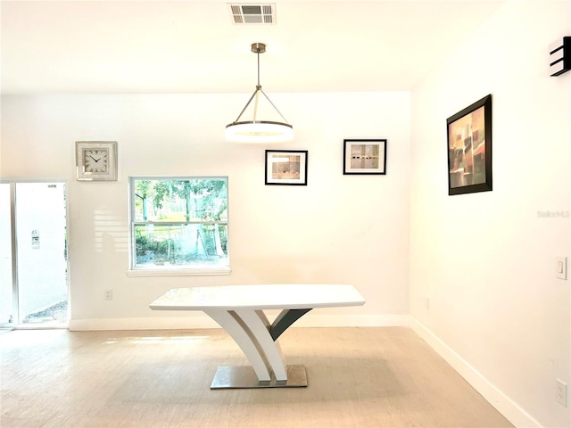 view of dining room