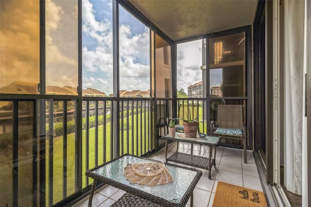 view of sunroom / solarium