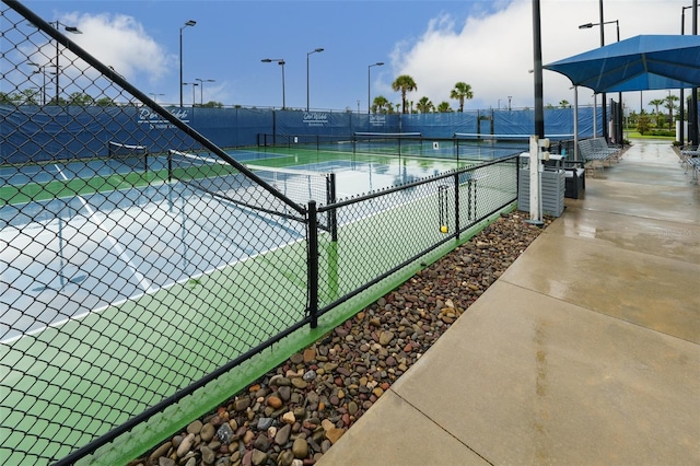 view of tennis court