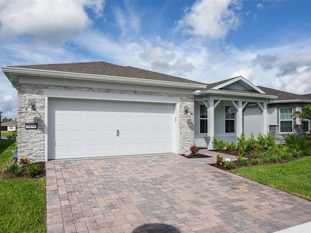 ranch-style house with a garage