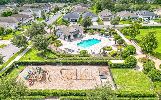 14007 Creek Harbor Dr, Orlando, FL 32824 - drone / aerial view featuring a residential view