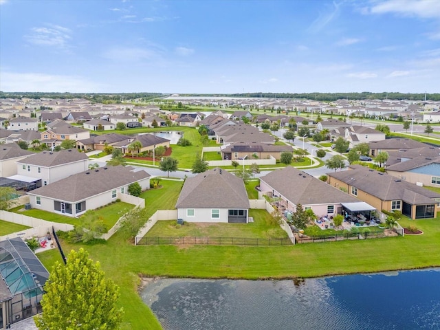 8064 Olive Brook Dr, Wesley Chapel, FL 33545 - drone / aerial view featuring a residential view and a water view