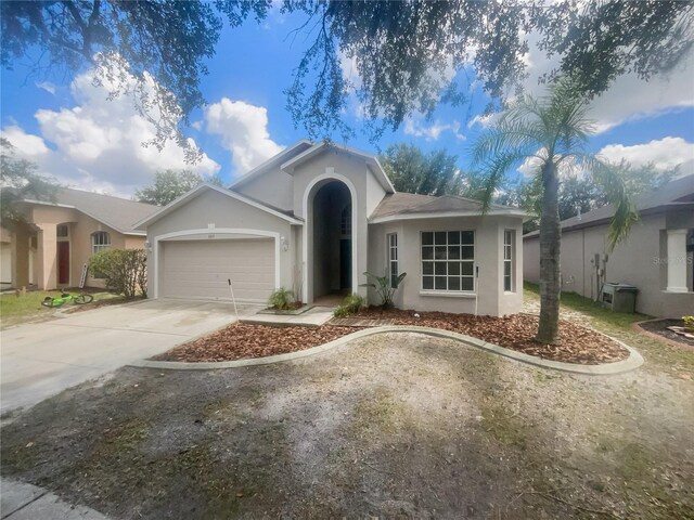 ranch-style house with a garage