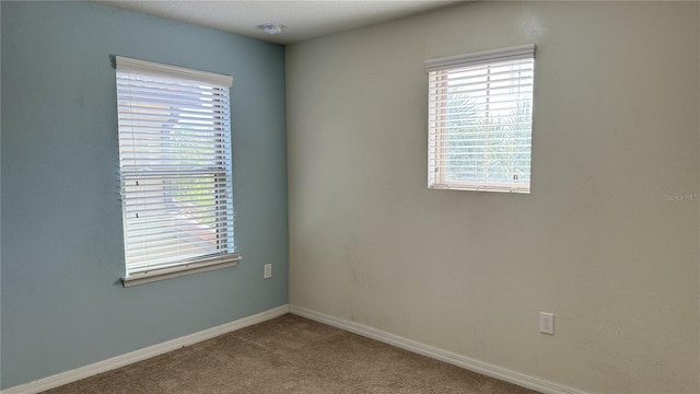 empty room featuring carpet