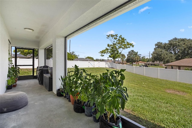 view of sunroom / solarium