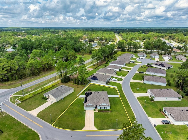 25 Bahia Crse, Ocala, FL 34472 - drone / aerial view with a wooded view and a residential view
