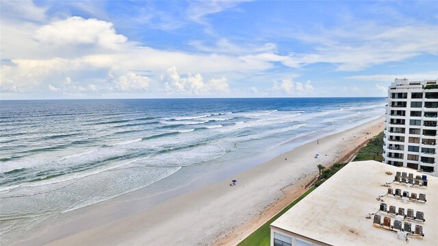 water view with a view of the beach