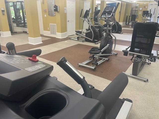 view of workout area