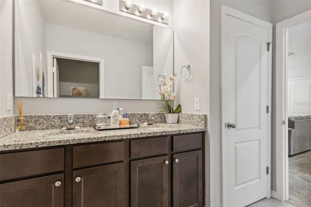 bathroom featuring vanity