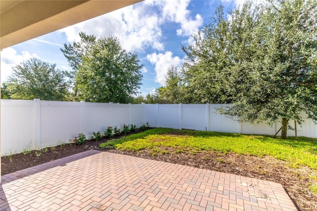 view of patio / terrace featuring a fenced backyard