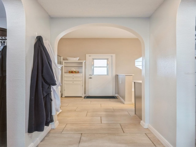 interior space featuring light hardwood / wood-style flooring