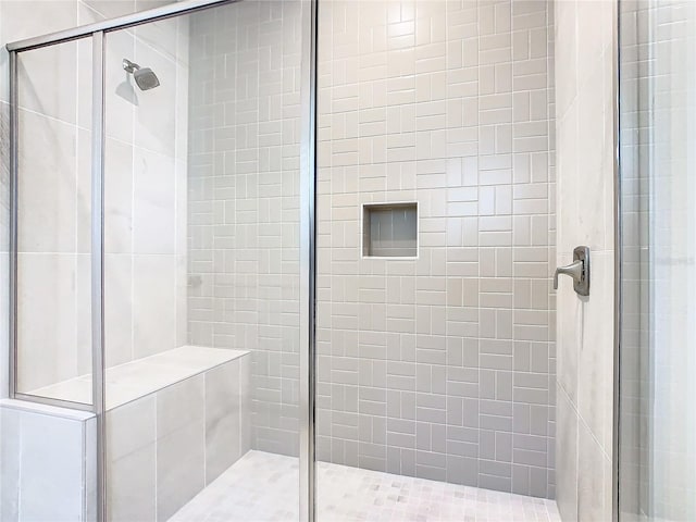 bathroom with walk in shower