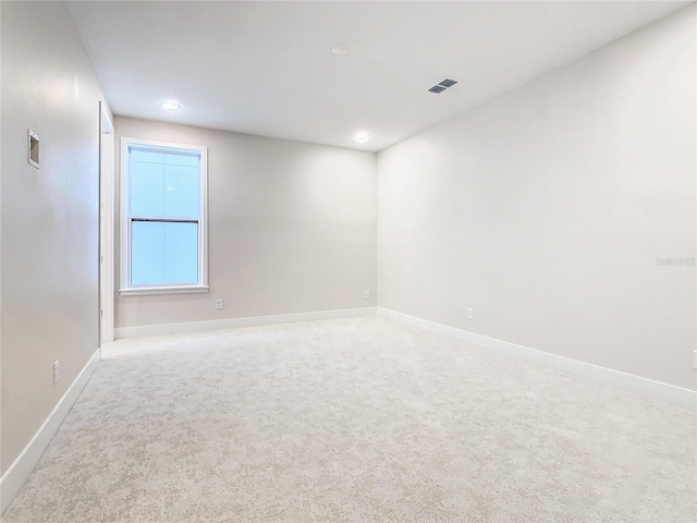 view of carpeted empty room